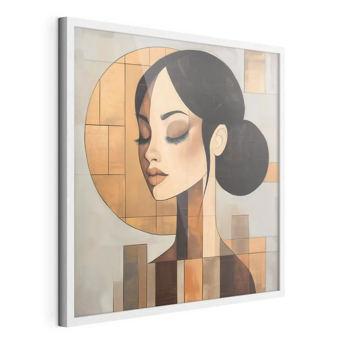 Affiche Visage abstrait d'une jeune fille f51069