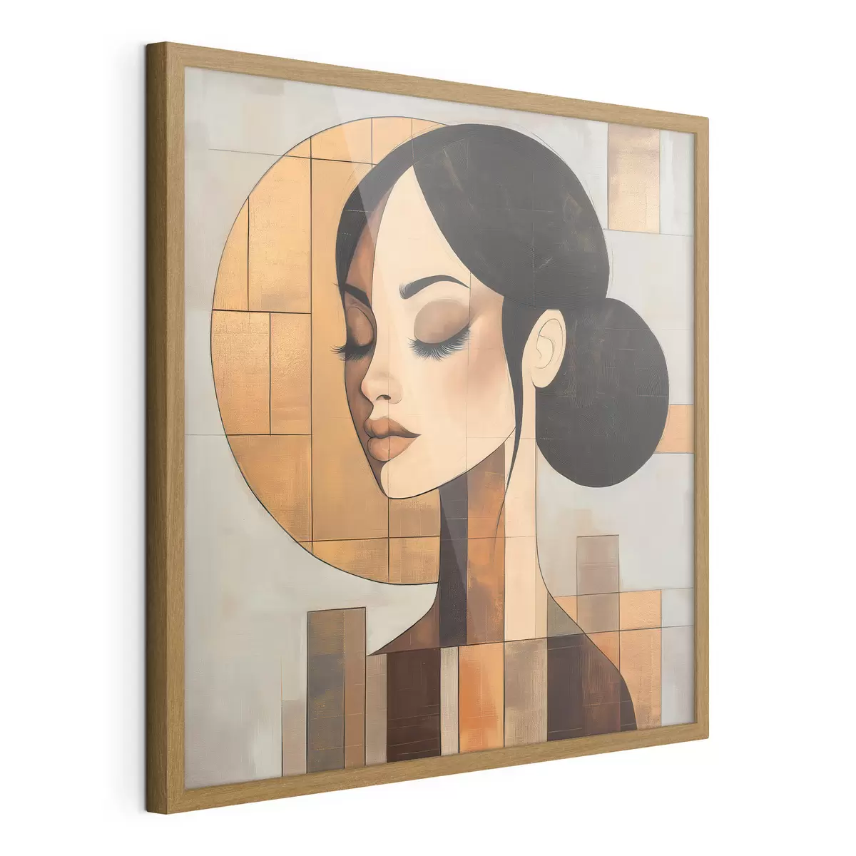 Affiche Visage abstrait d'une jeune fille f51069