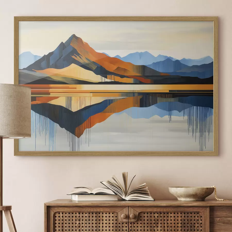 Fotobehang Kleurrijke bergen f51070