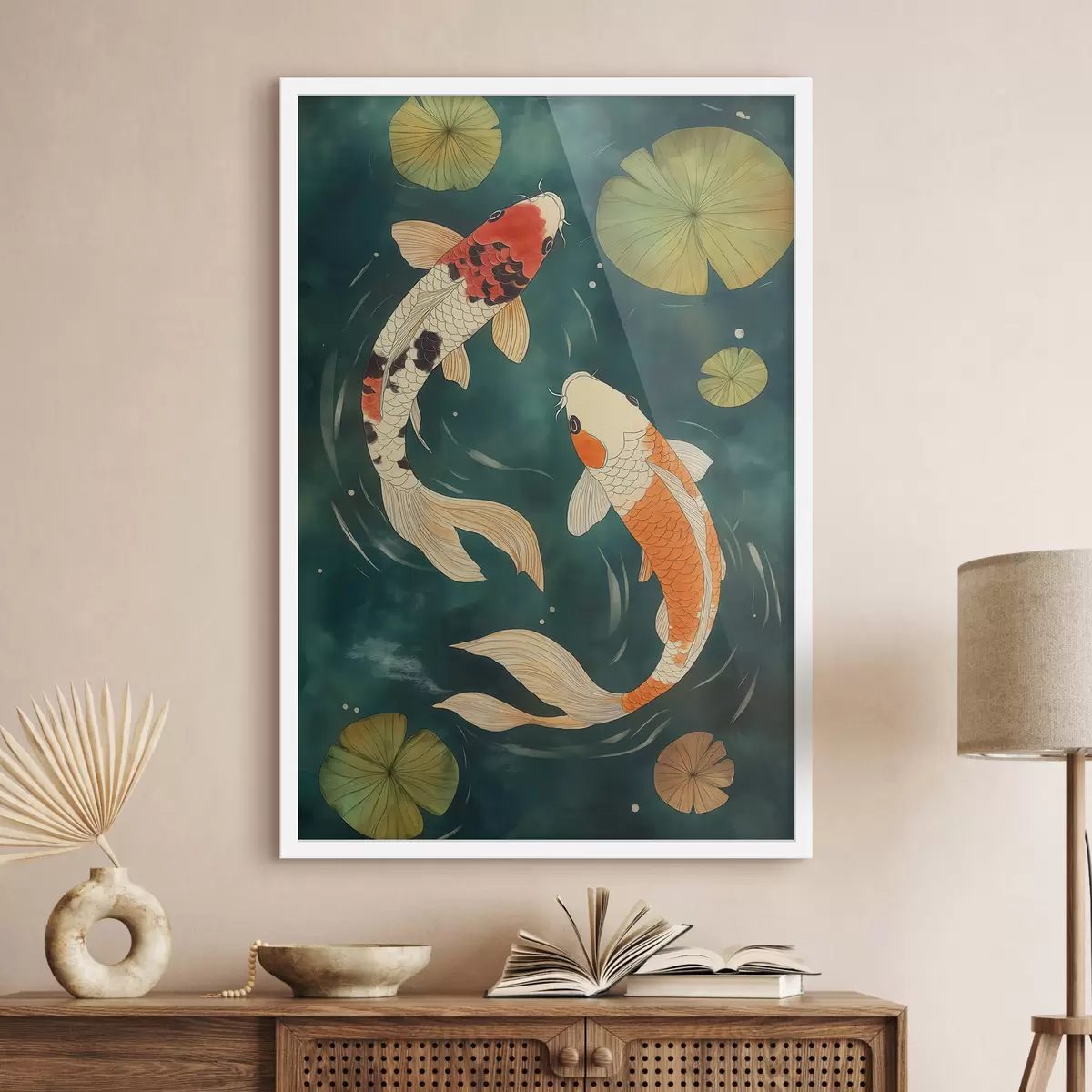 Poster Oosterse Koi f51076