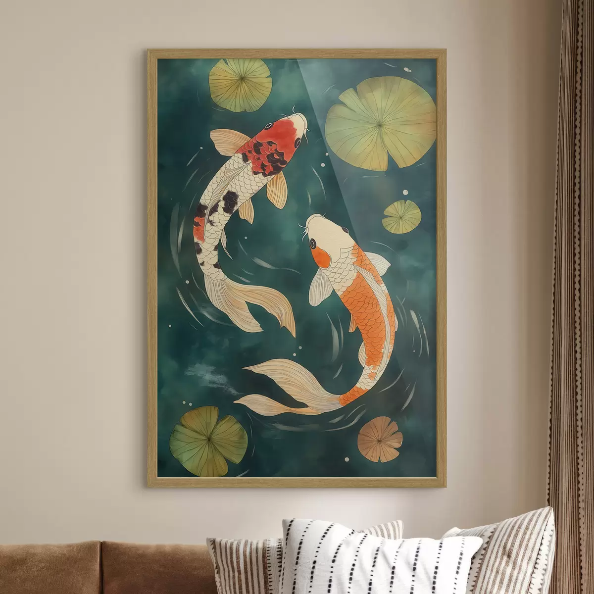 Poster Oosterse Koi f51076