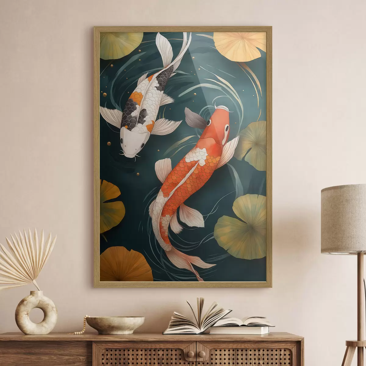 Poster Oosterse Koi f51077