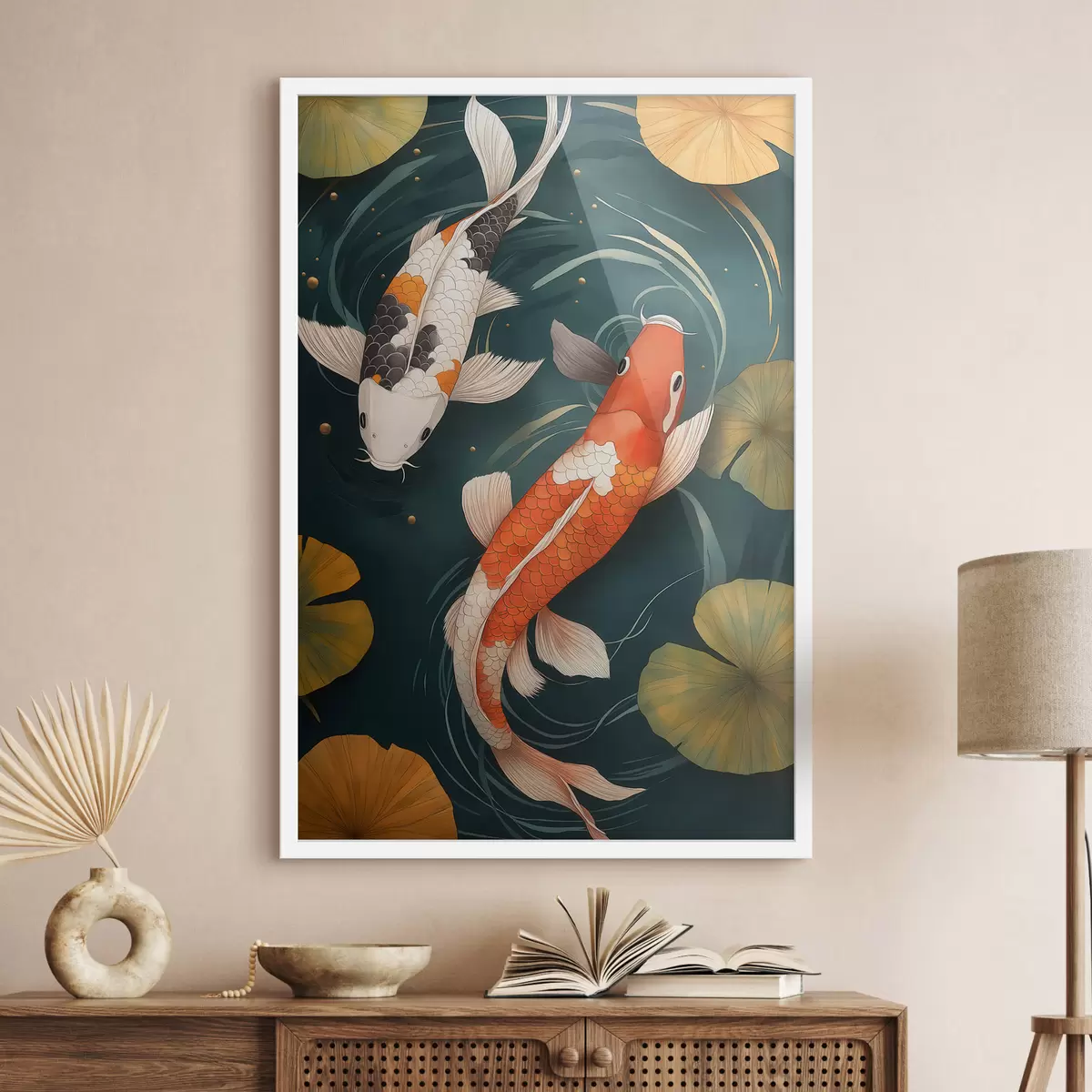 Poster Oosterse Koi f51077