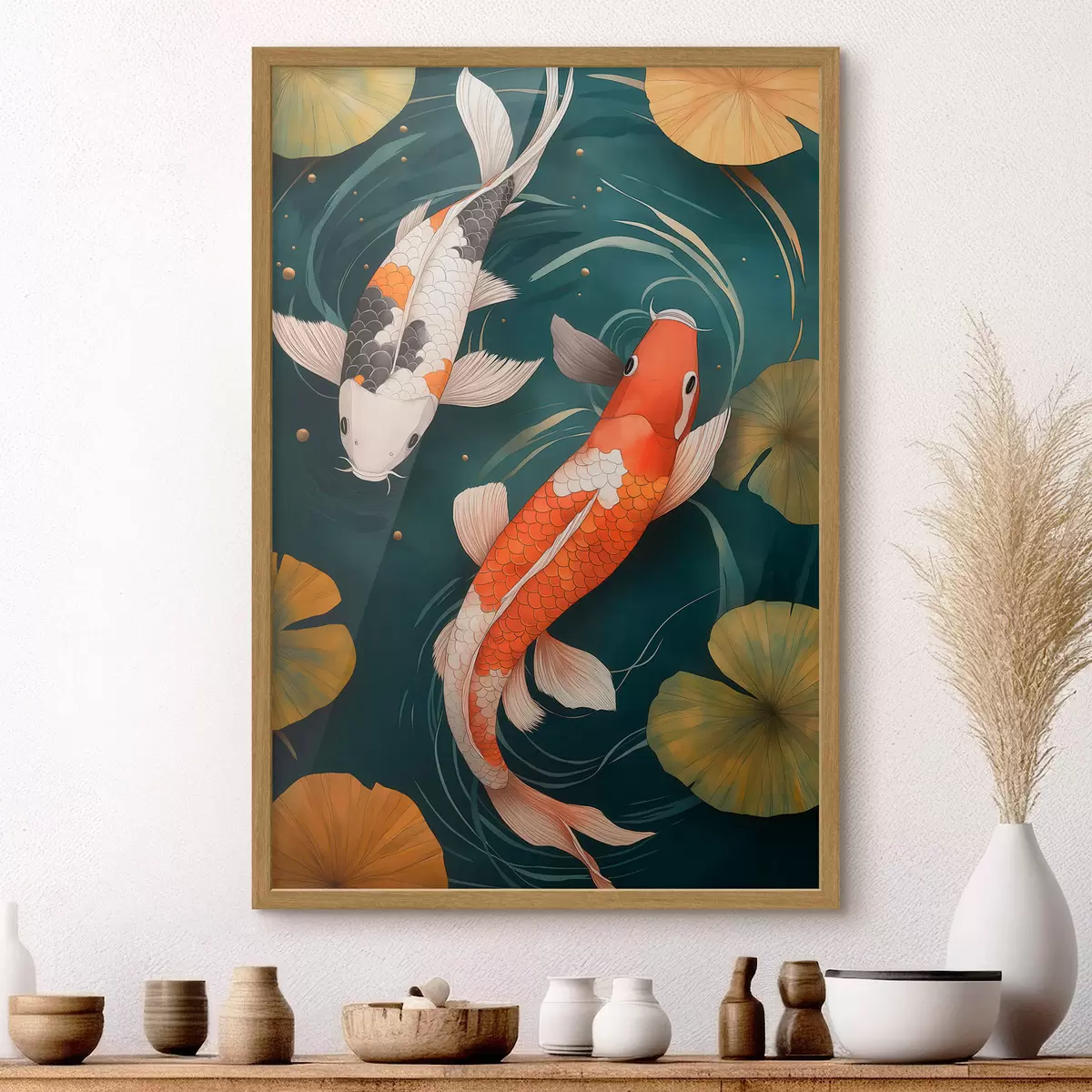 Poster Oosterse Koi f51077
