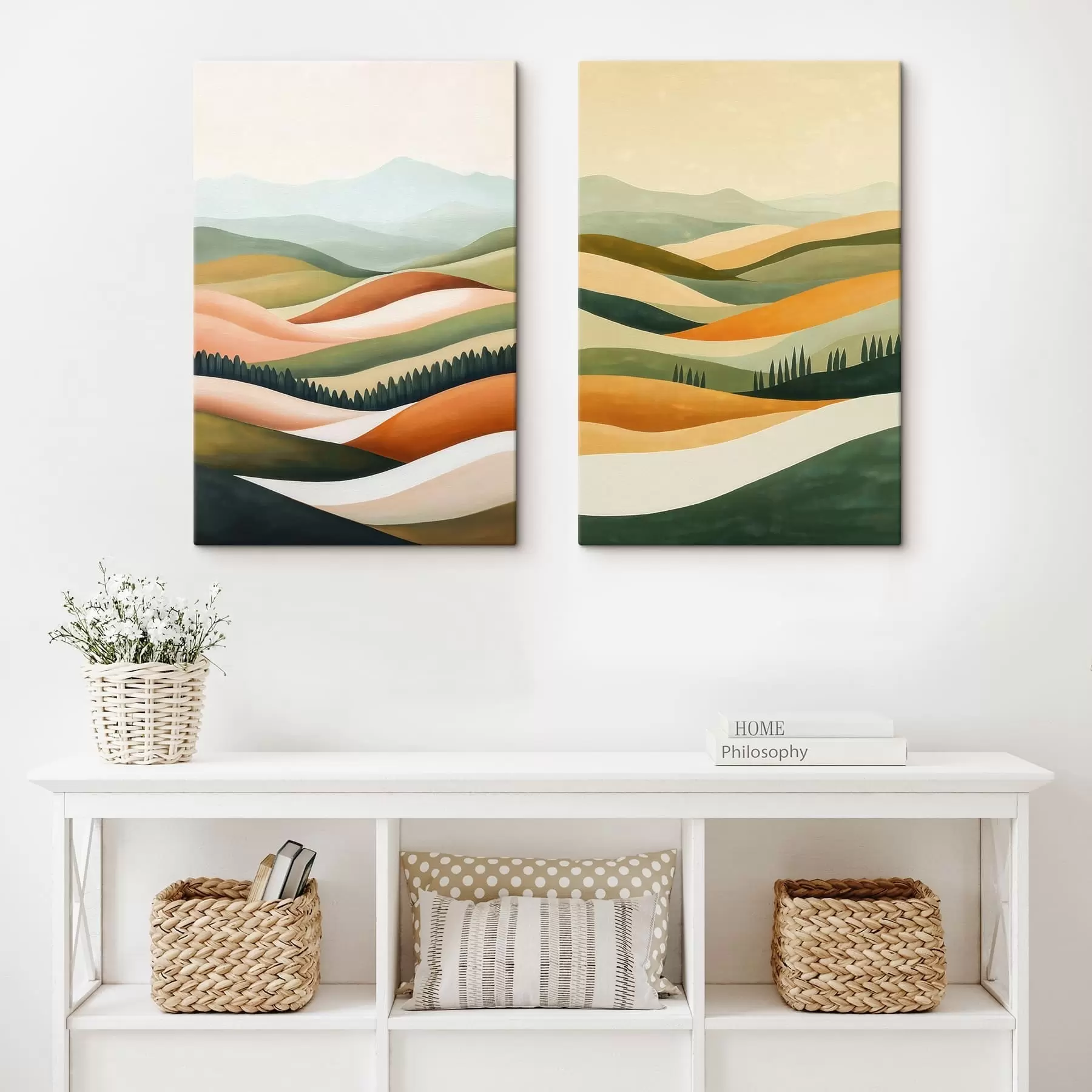 Peintures Résumé : Montagnes colorées m31081