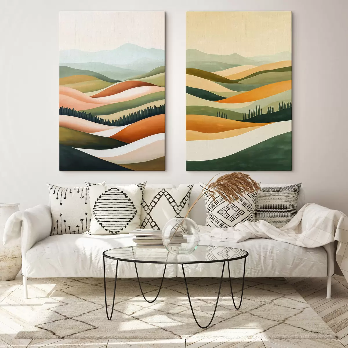  Peintures Résumé : Montagnes colorées m31081