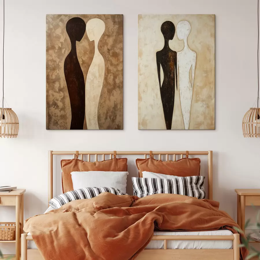 Peintures Silhouettes abstraites m31082