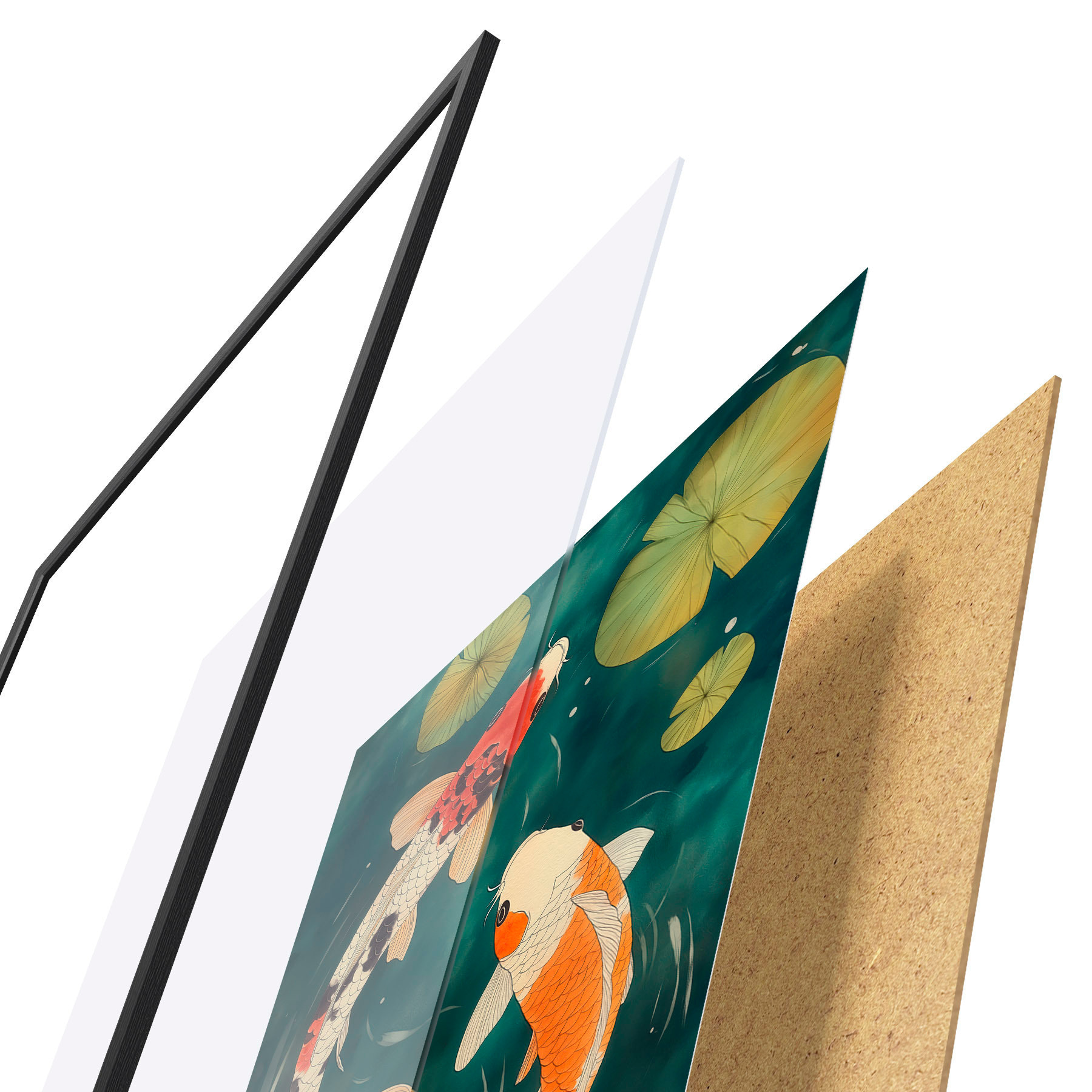 Poster Oosterse Koi d31087