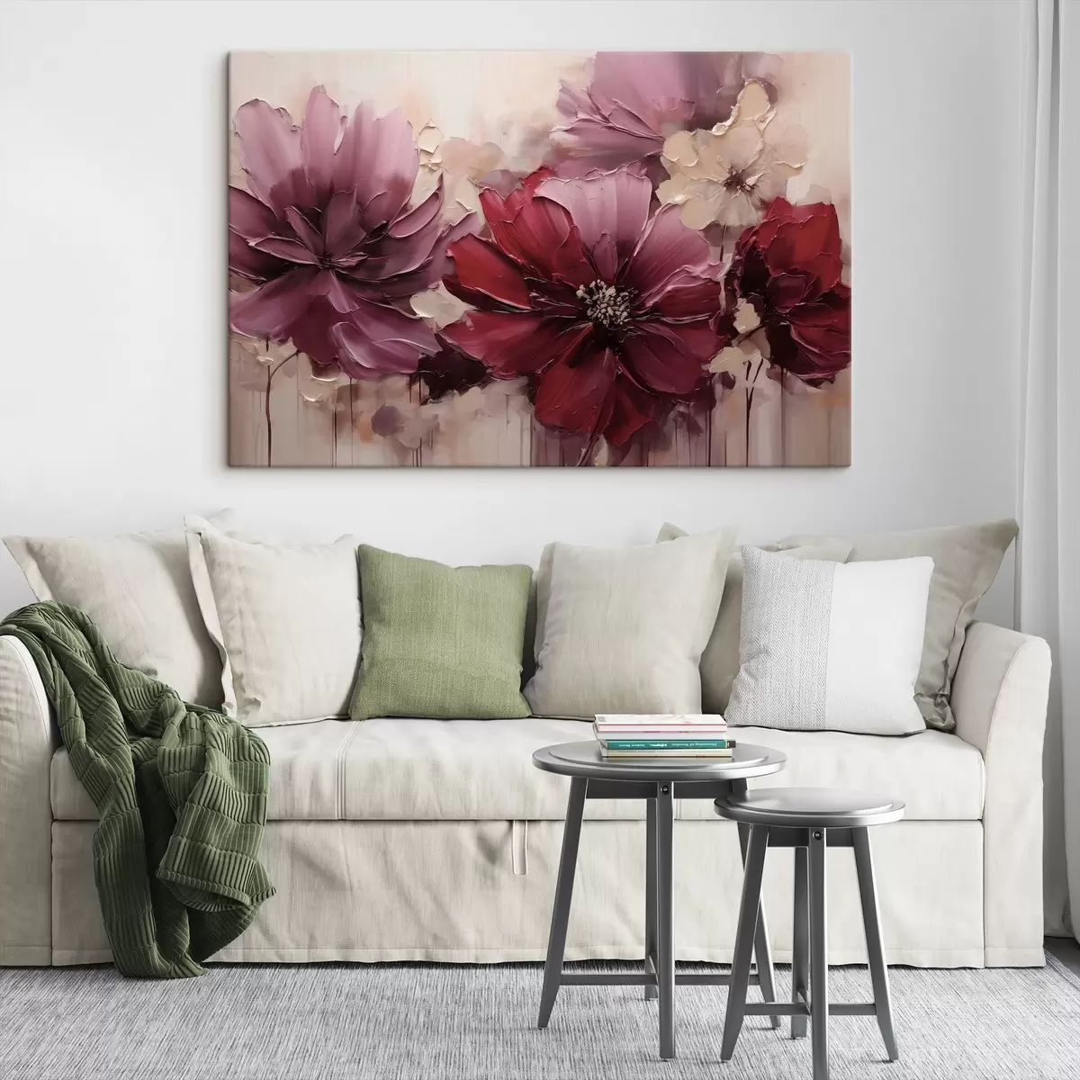 Peintures Dahlia « Lush Burgundy » et « Powder » s51086