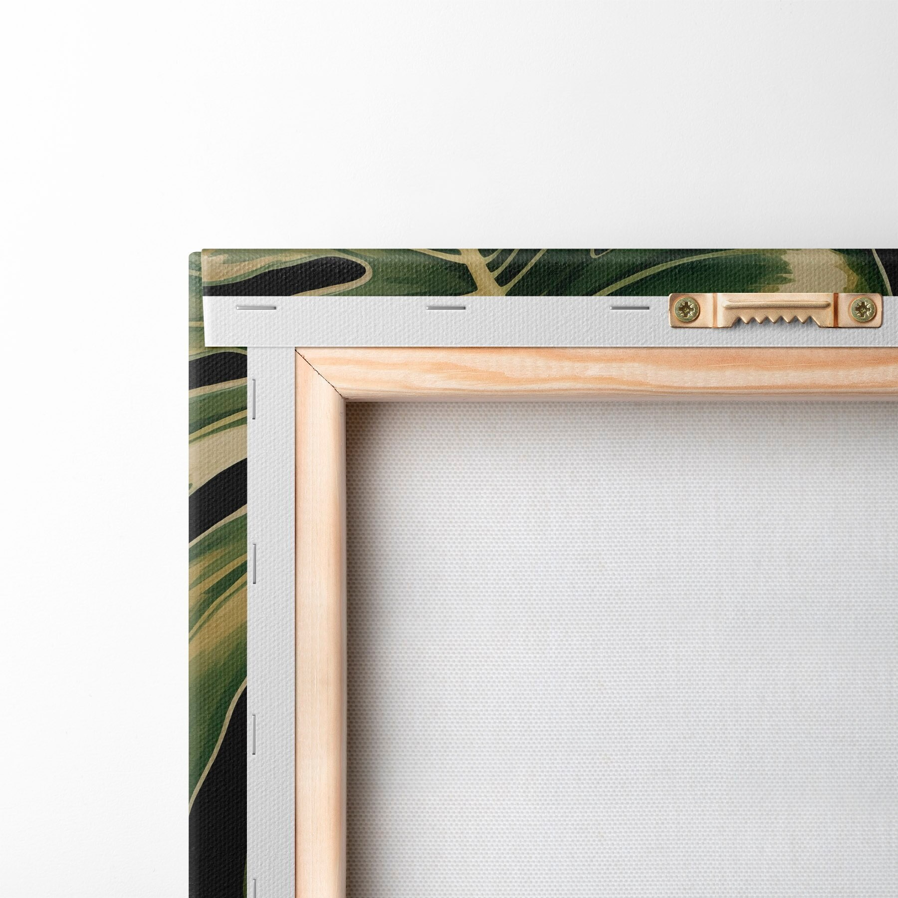  Peintures Feuilles brillantes de monstera dans les tropiques sombres s51091