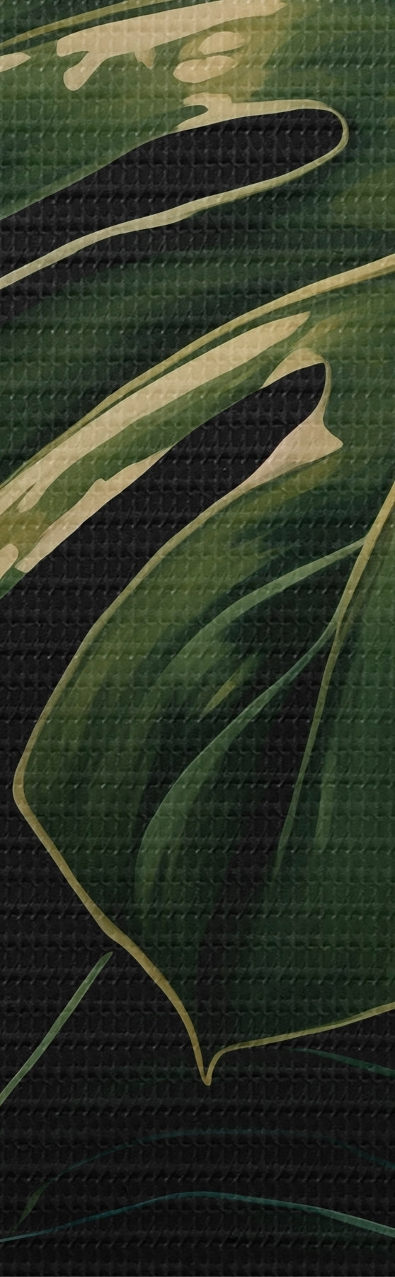  Peintures Feuilles brillantes de monstera dans les tropiques sombres s51091