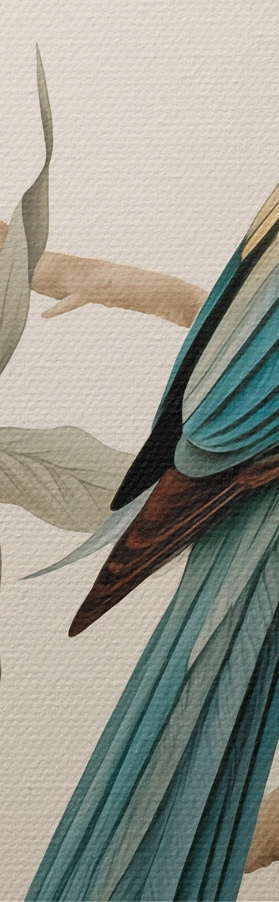  Peintures Perroquet tropical sur une branche en fleurs s51094