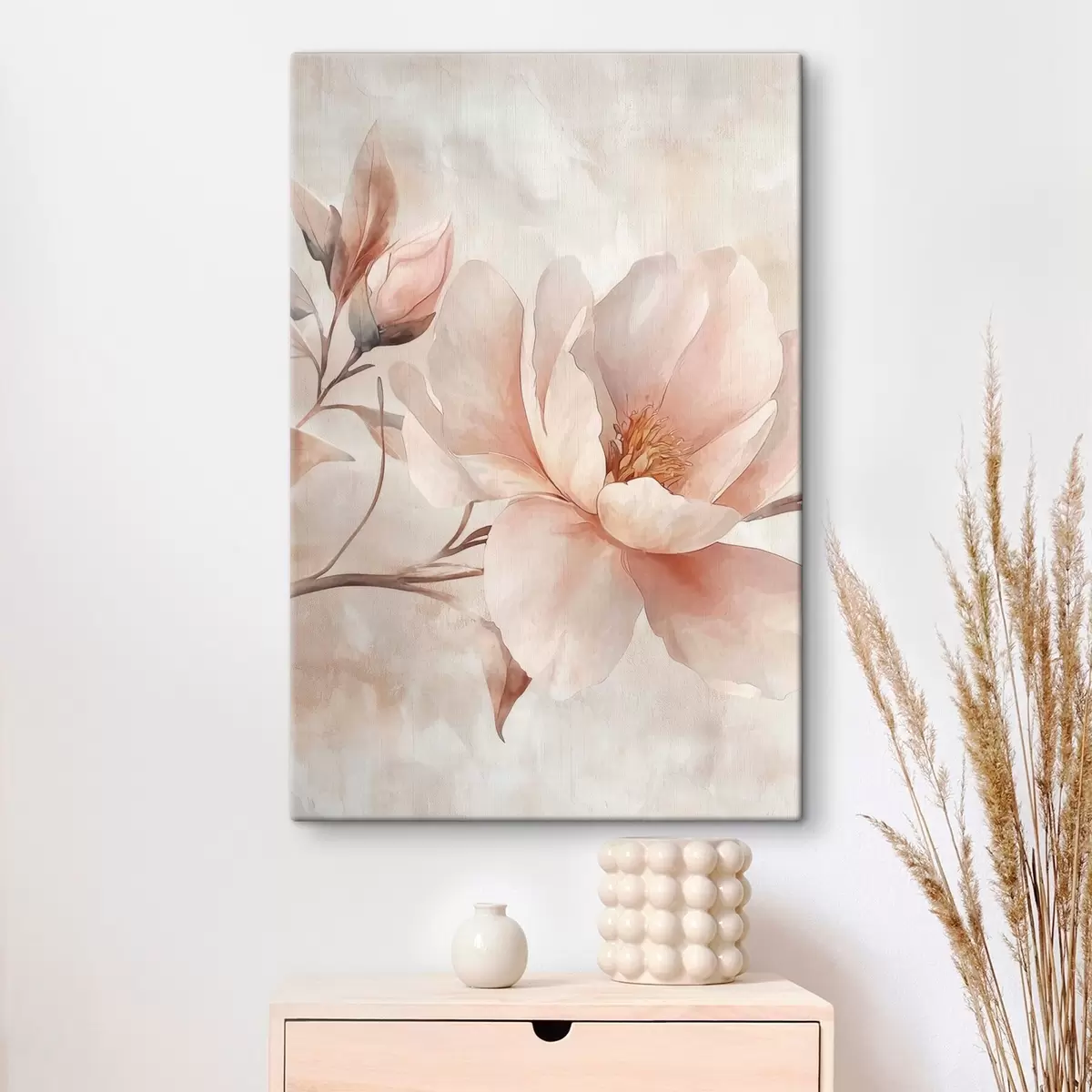  Peintures Pivoine en poudre avec bouton s51097