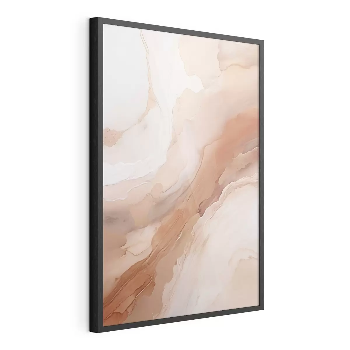 Poster Beige parelmoerlagen met een fijne structuur f51084