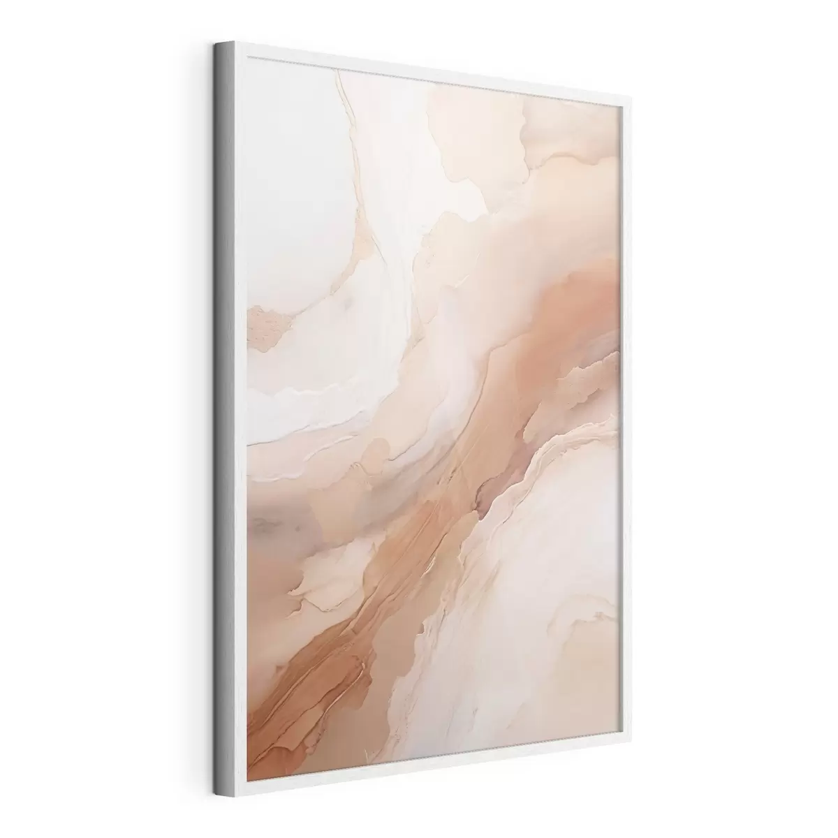 Poster Beige parelmoerlagen met een fijne structuur f51084