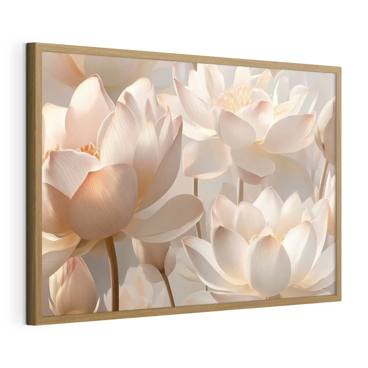 Poster Verfijnde waterlelies en lotusbloemen f51092