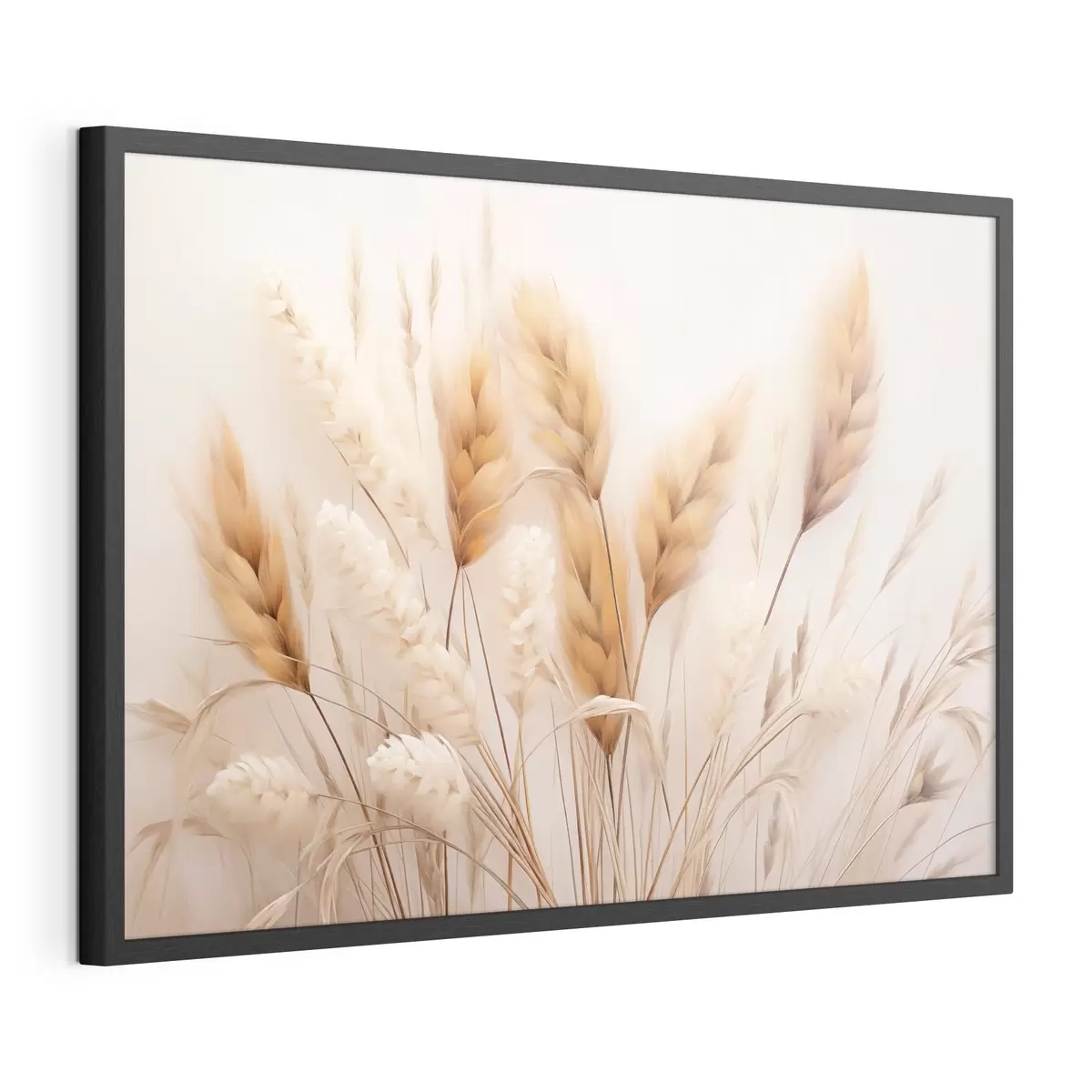 Affiche Herbe de la pampa duveteuse, style écologique f51093