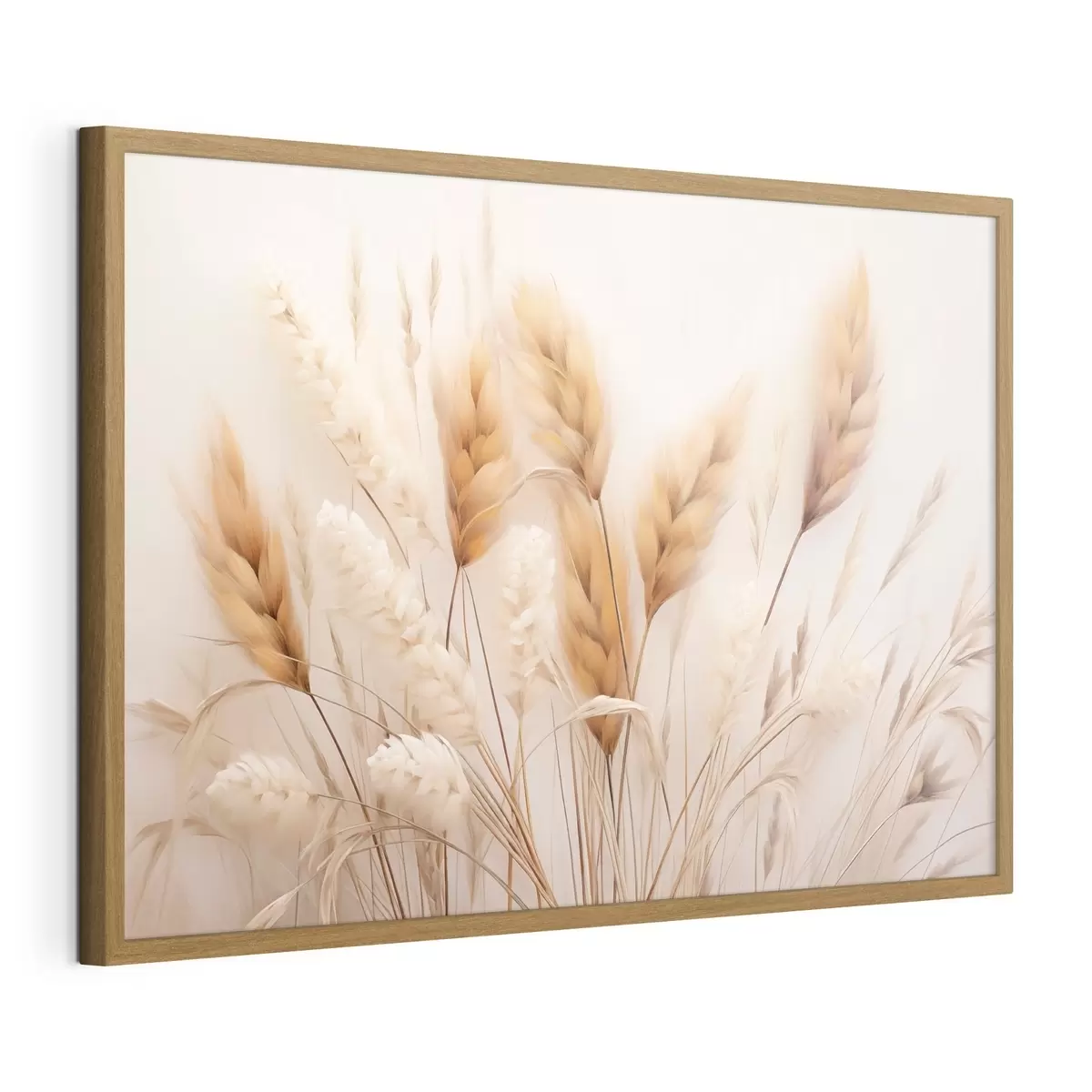 Affiche Herbe de la pampa duveteuse, style écologique f51093