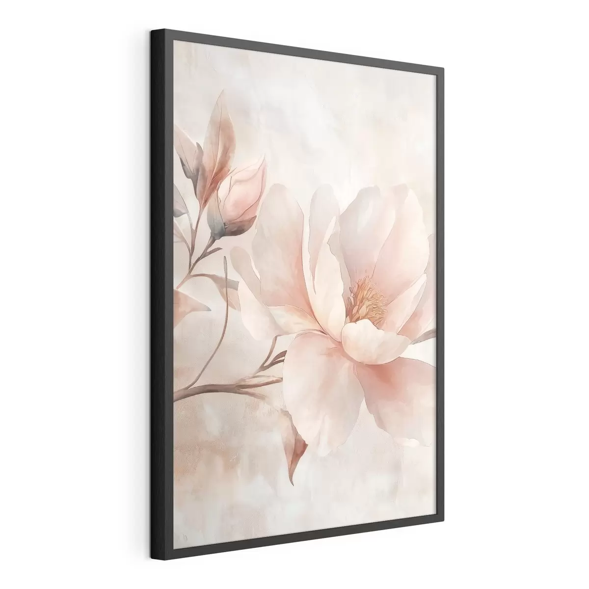 Affiche Pivoine en poudre avec bouton f51097
