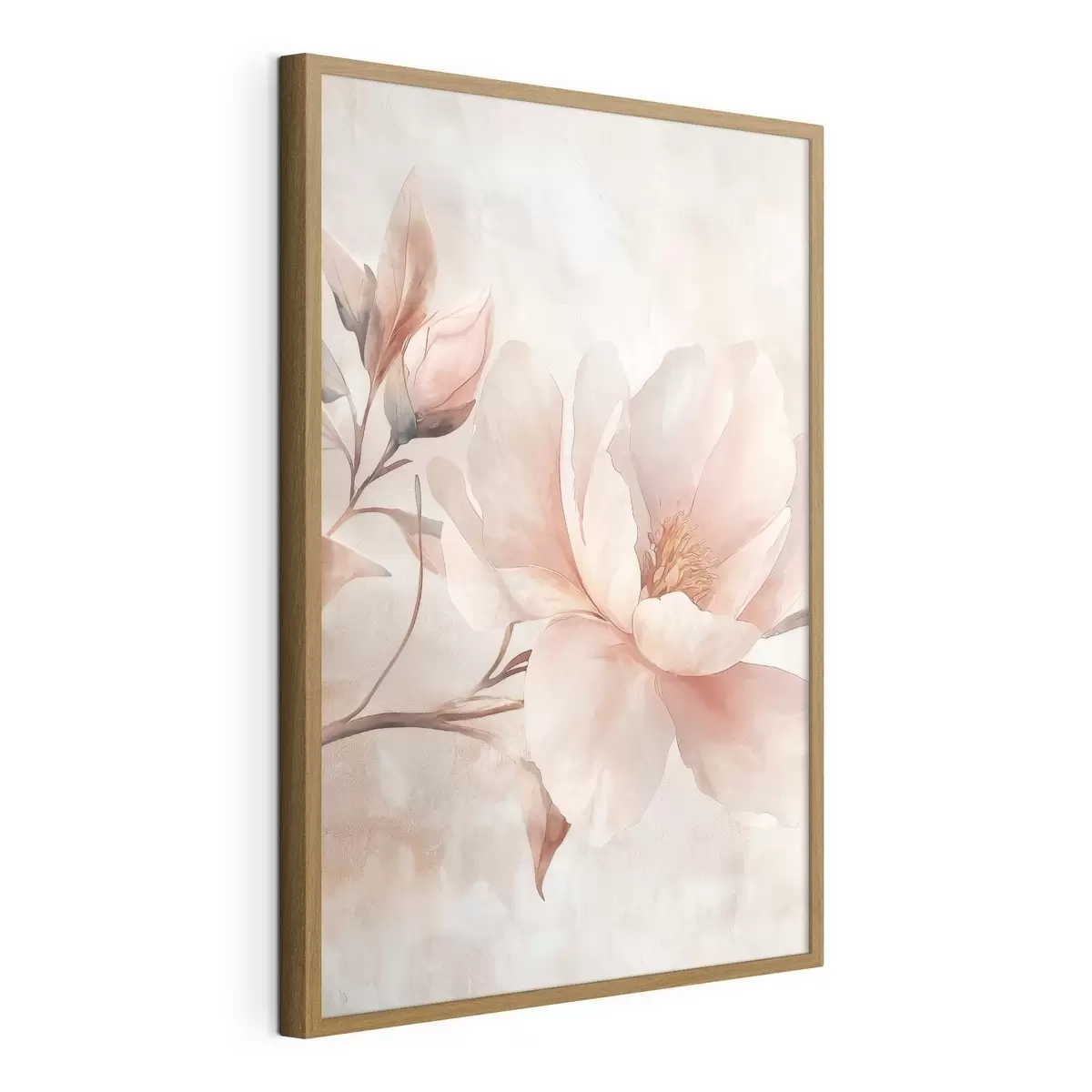 Affiche Pivoine en poudre avec bouton f51097