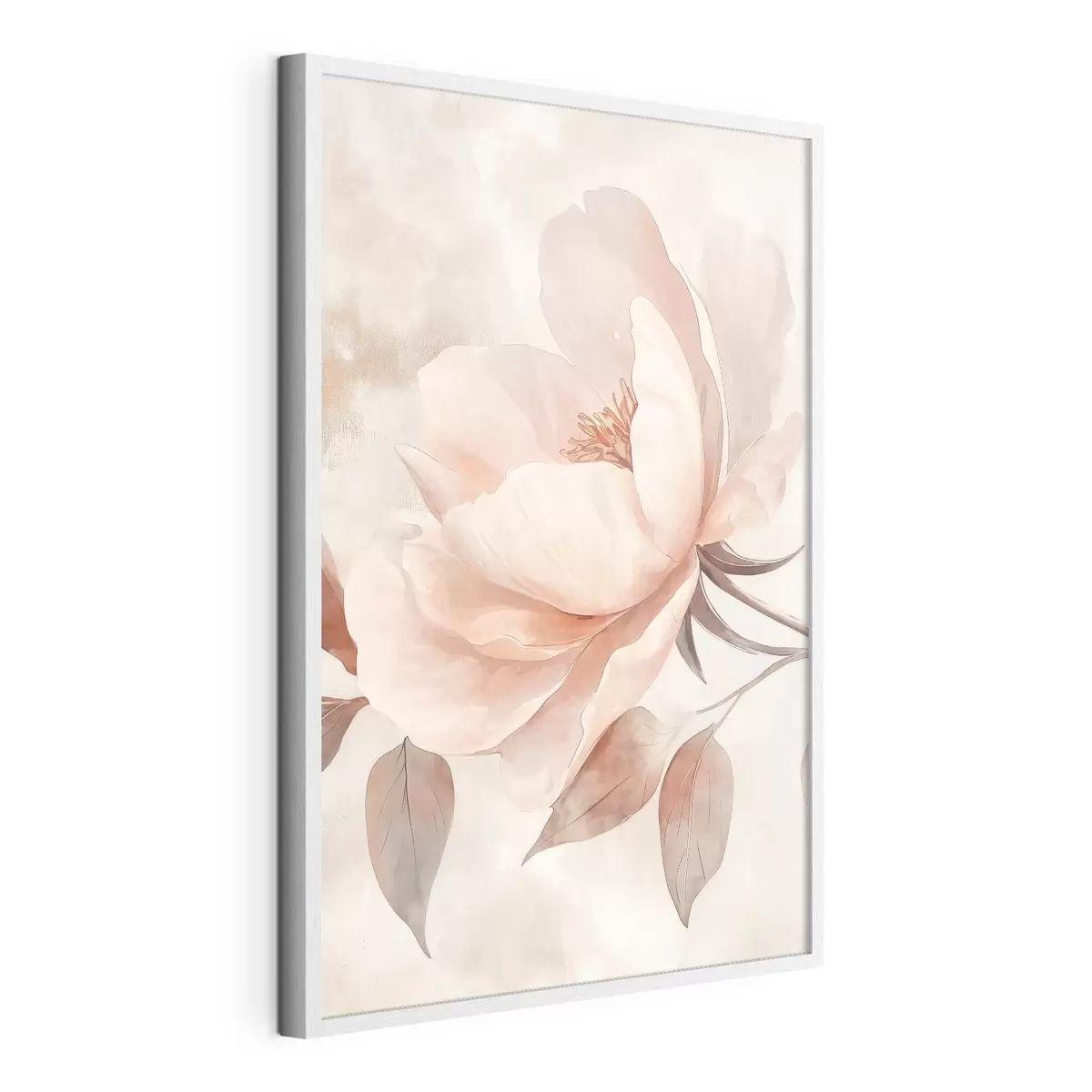 Poster Roze-beige bloem in aquarelstijl f51098