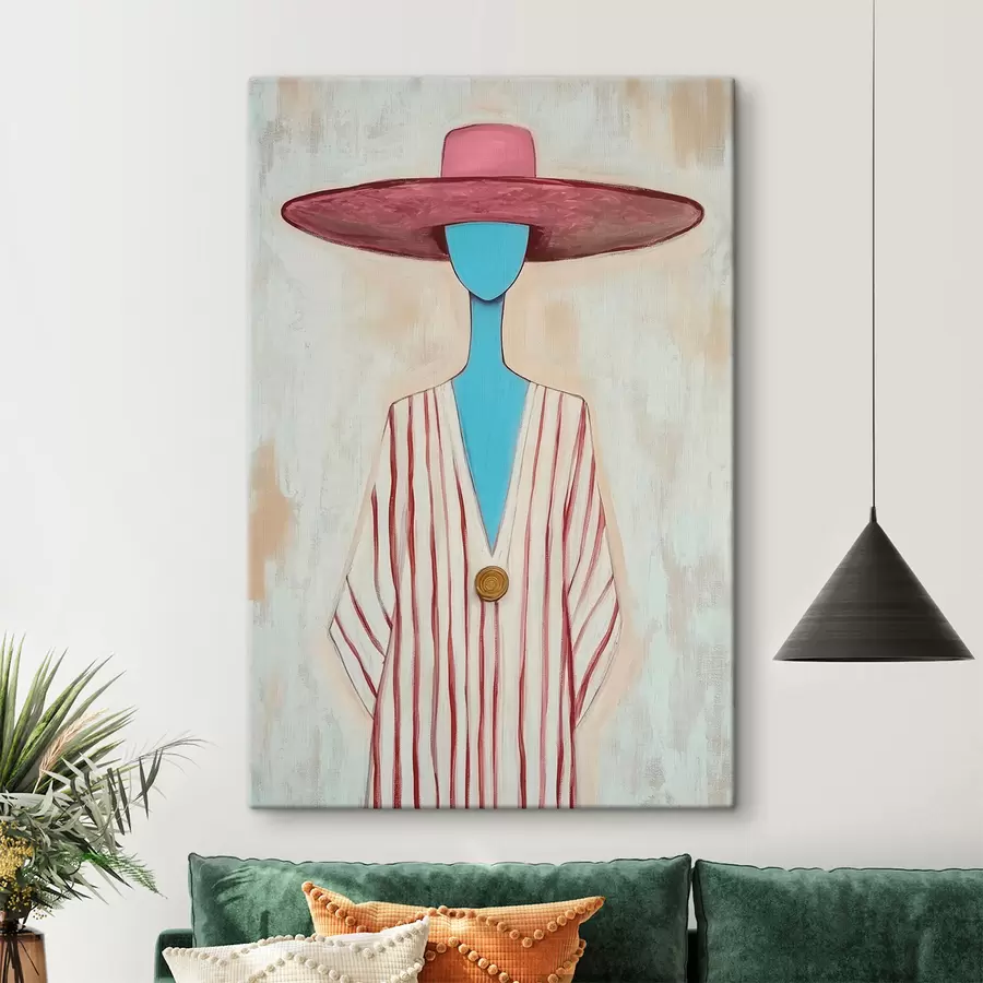 Peintures Tableau représentant une figure féminine abstraite s51152