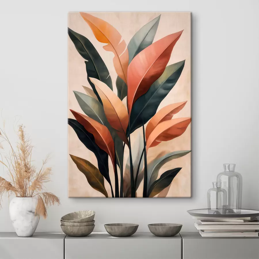 Fotobehang Abstracte bladeren s51156