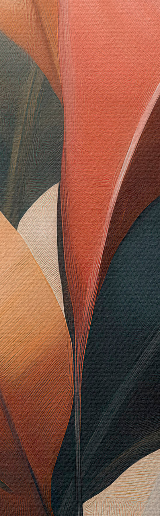  Peintures Feuilles abstraites s51156
