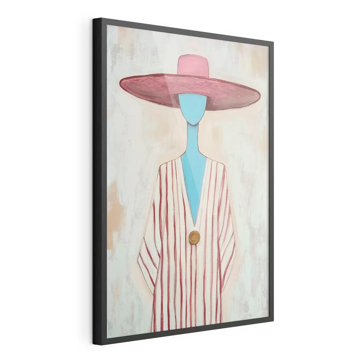 Poster Schilderij met een abstracte vrouwenfiguur f51152