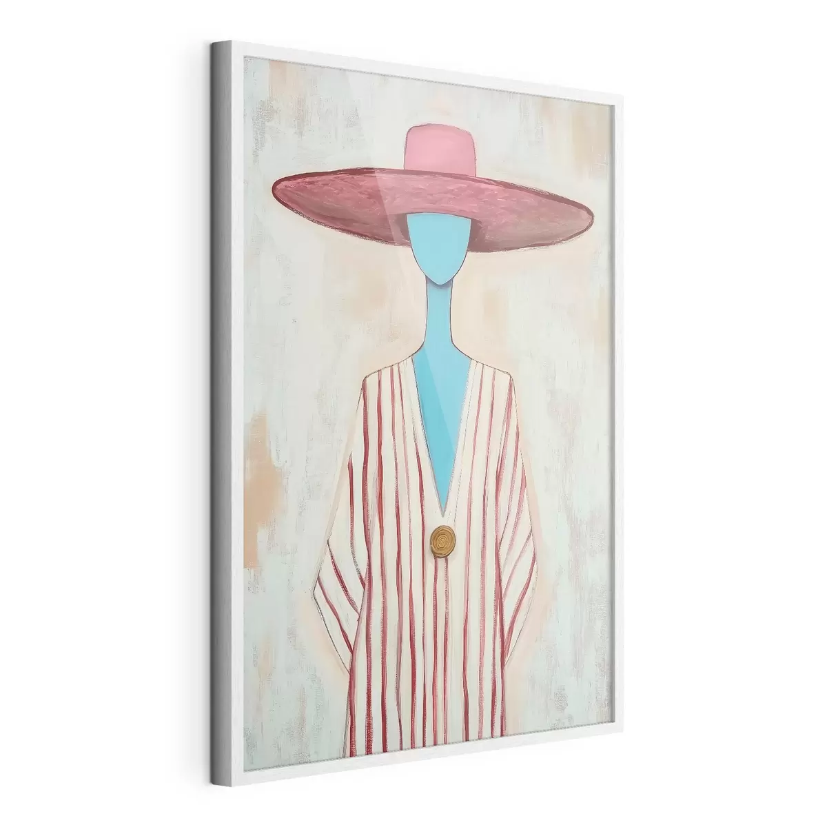 Poster Schilderij met een abstracte vrouwenfiguur f51152