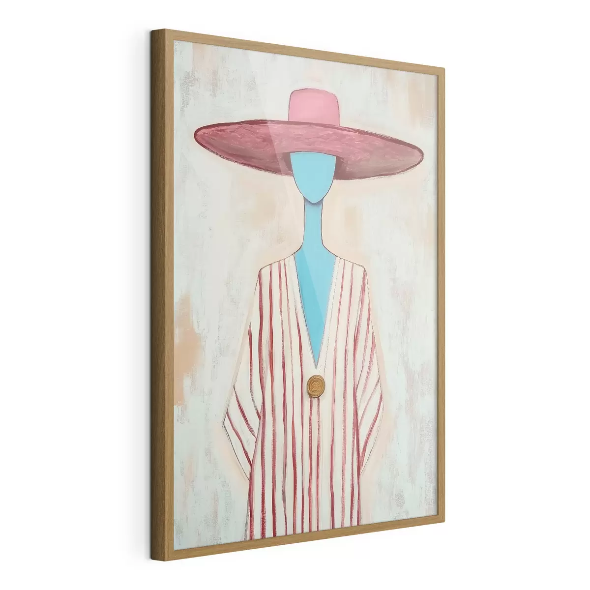 Poster Schilderij met een abstracte vrouwenfiguur f51152