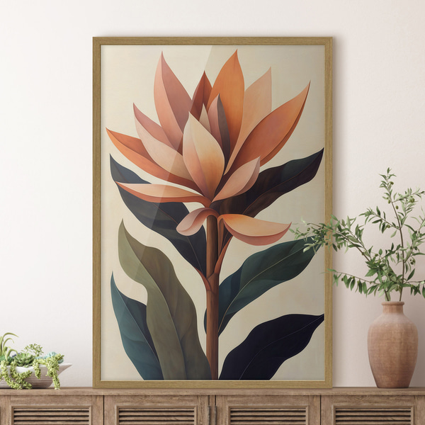 Affiche Fleur abstraite, Affiches Uniques, f51155wo : Uwalls