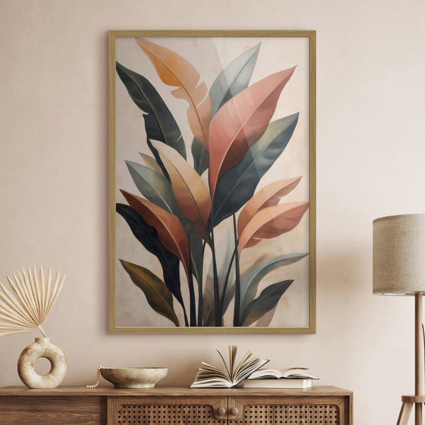 Affiche Feuilles abstraites, Affiches Uniques, f51156wo : Uwalls