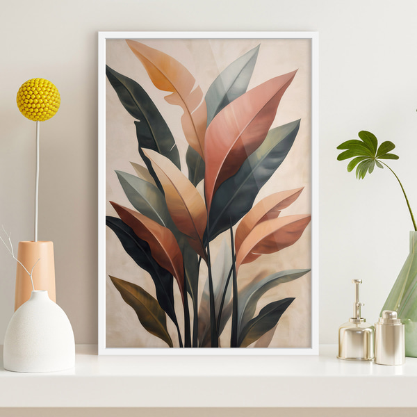 Affiche Feuilles abstraites, Affiches Uniques, f51156wh : Uwalls