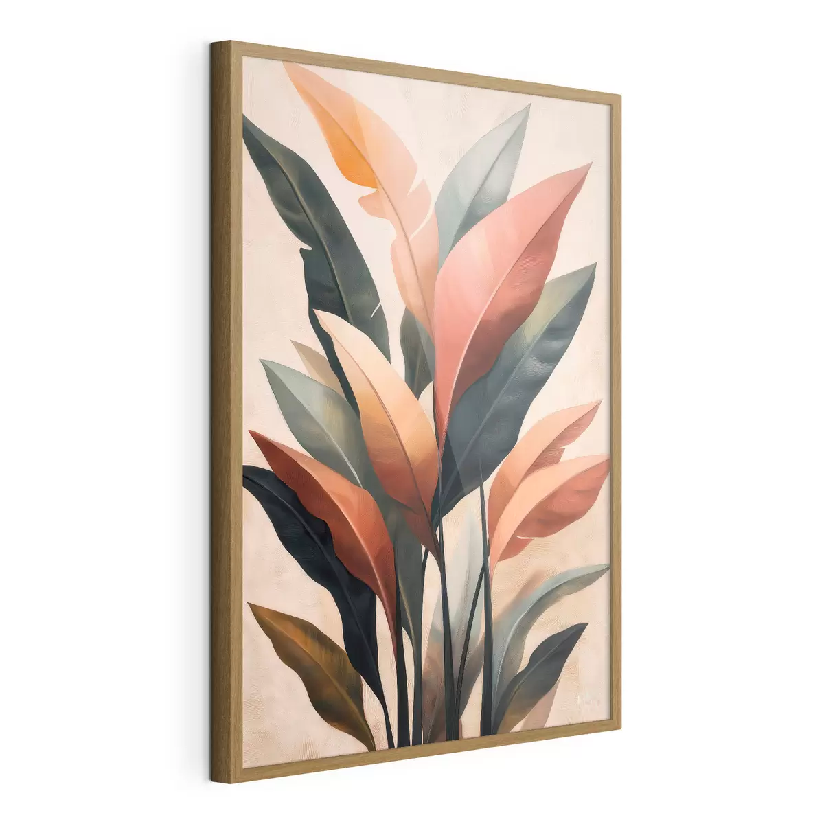 Poster Abstracte bladeren f51156