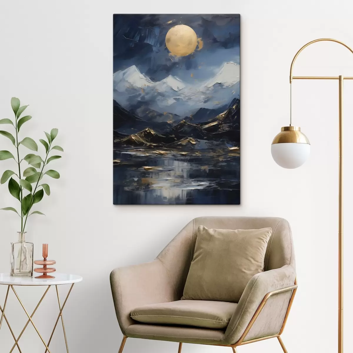  Schilderijen Berglandschap, naar een schilderij s51164
