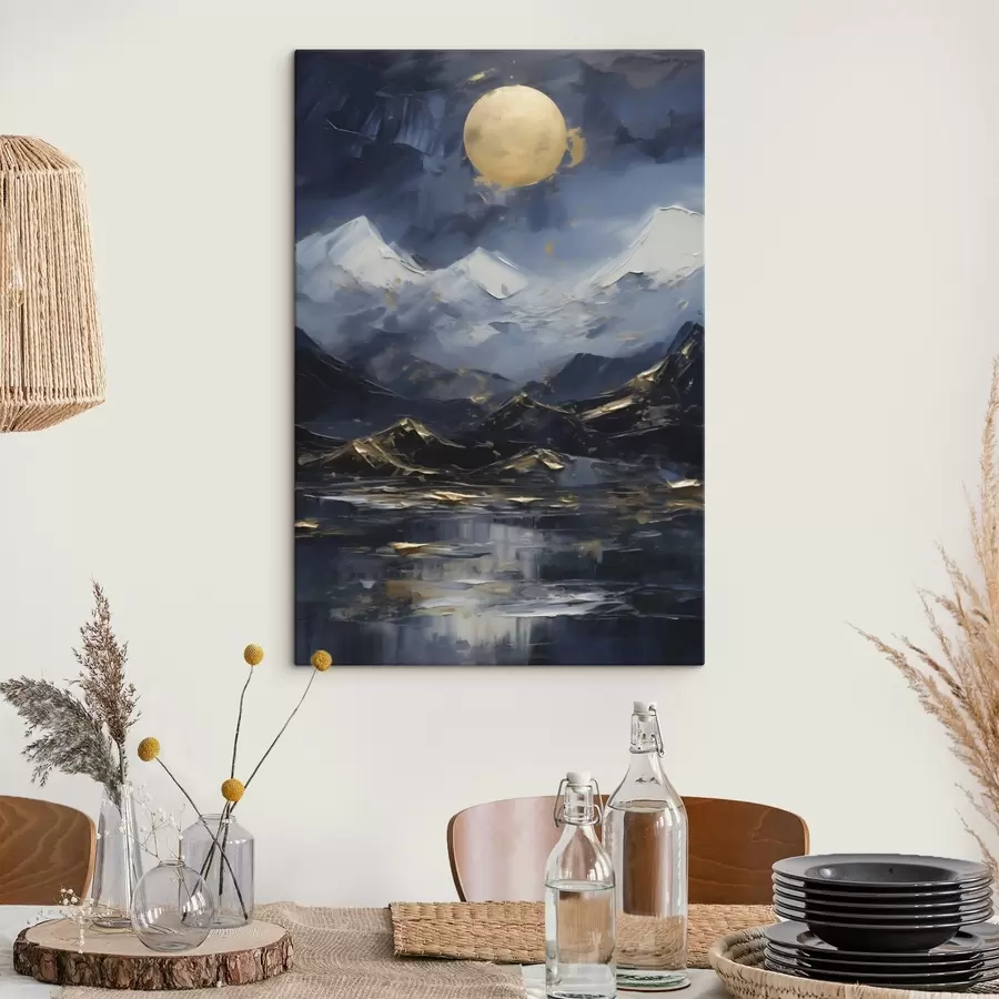  Peintures Paysage de montagne, reproduction d'un tableau s51164