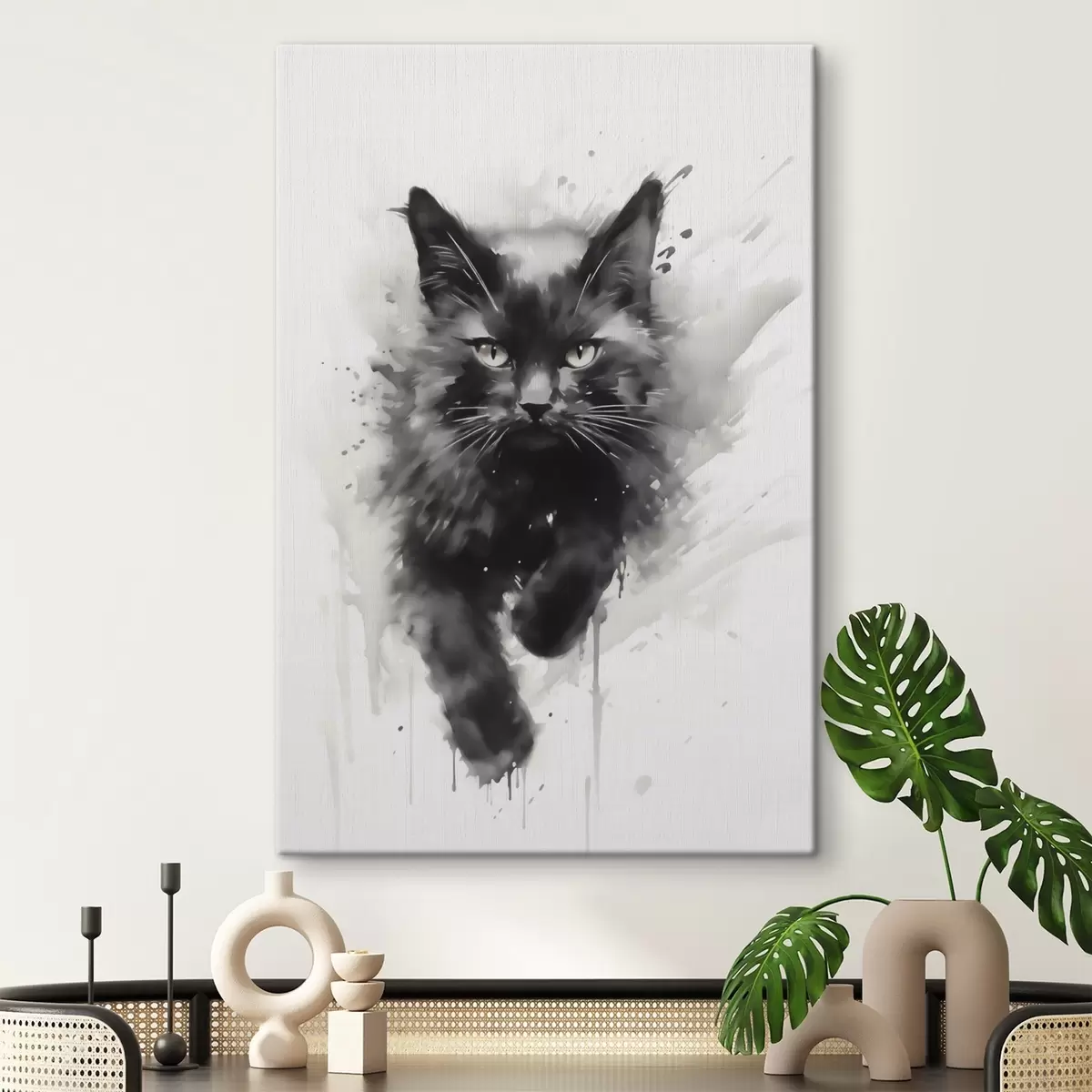  Schilderijen Kat, imitatie van een schilderij s51168