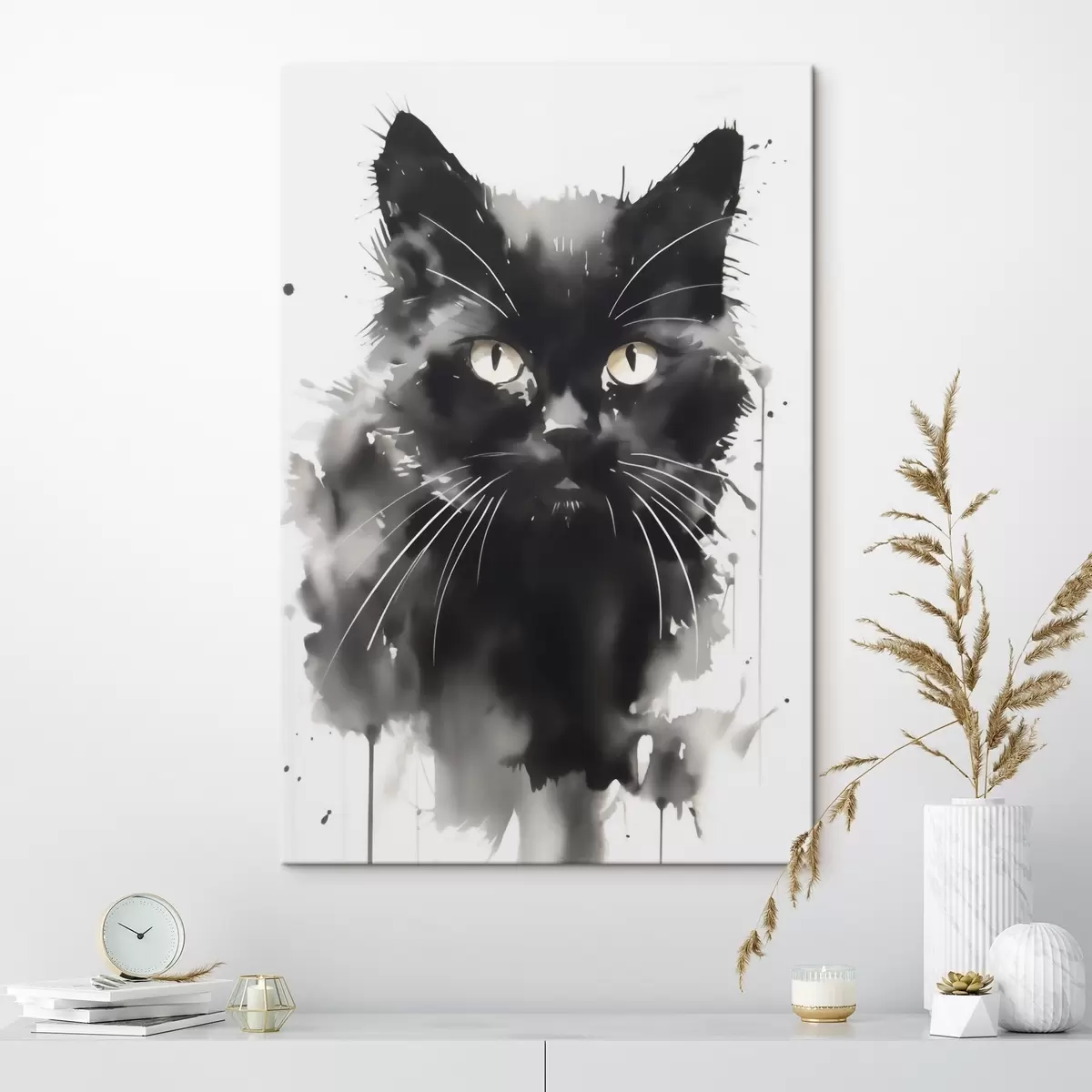  Schilderijen Portret van een kat, imitatie van een schilderij s51169