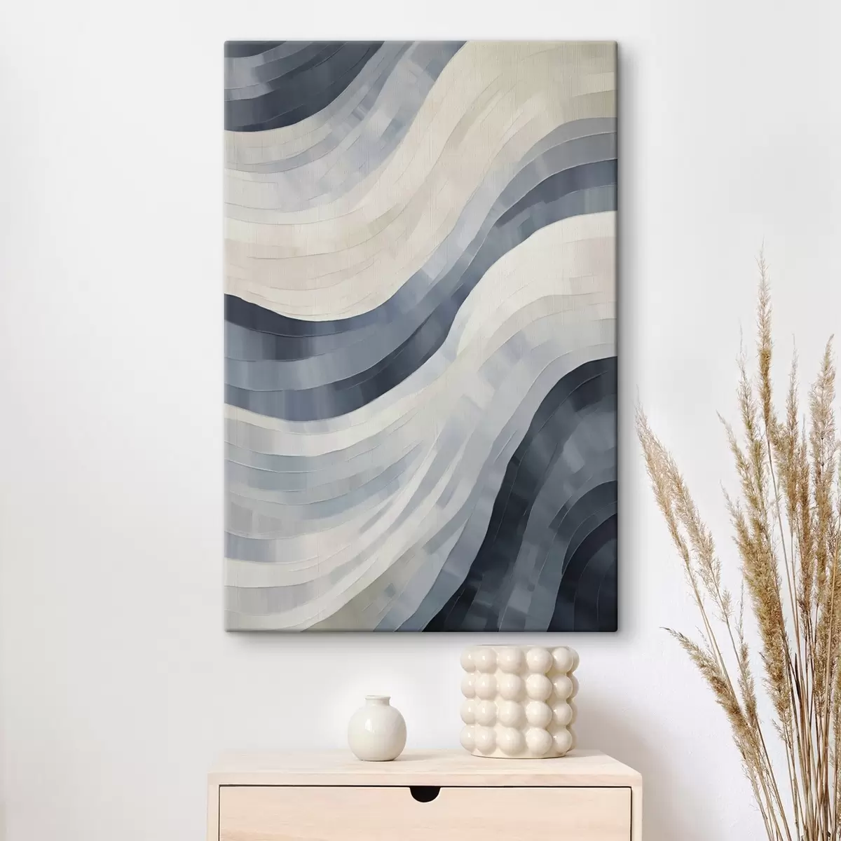  Peintures Larges rayures abstraites, imitation d'un tableau s51170