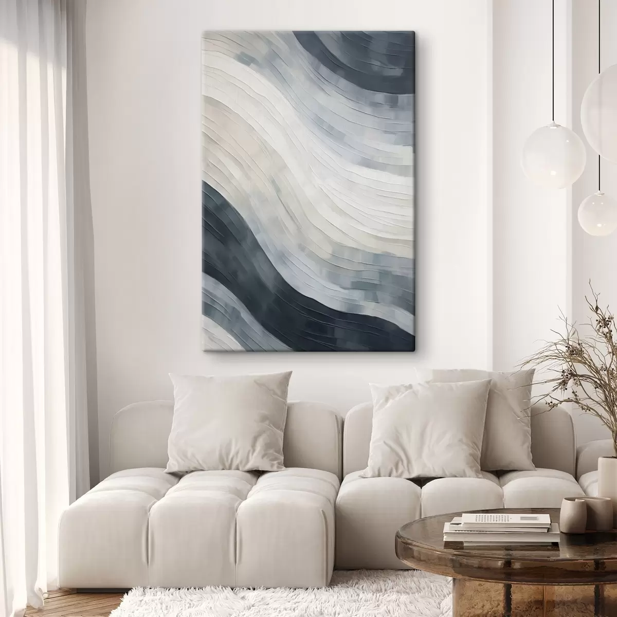  Peintures Rayures abstraites, imitation d'un tableau s51171