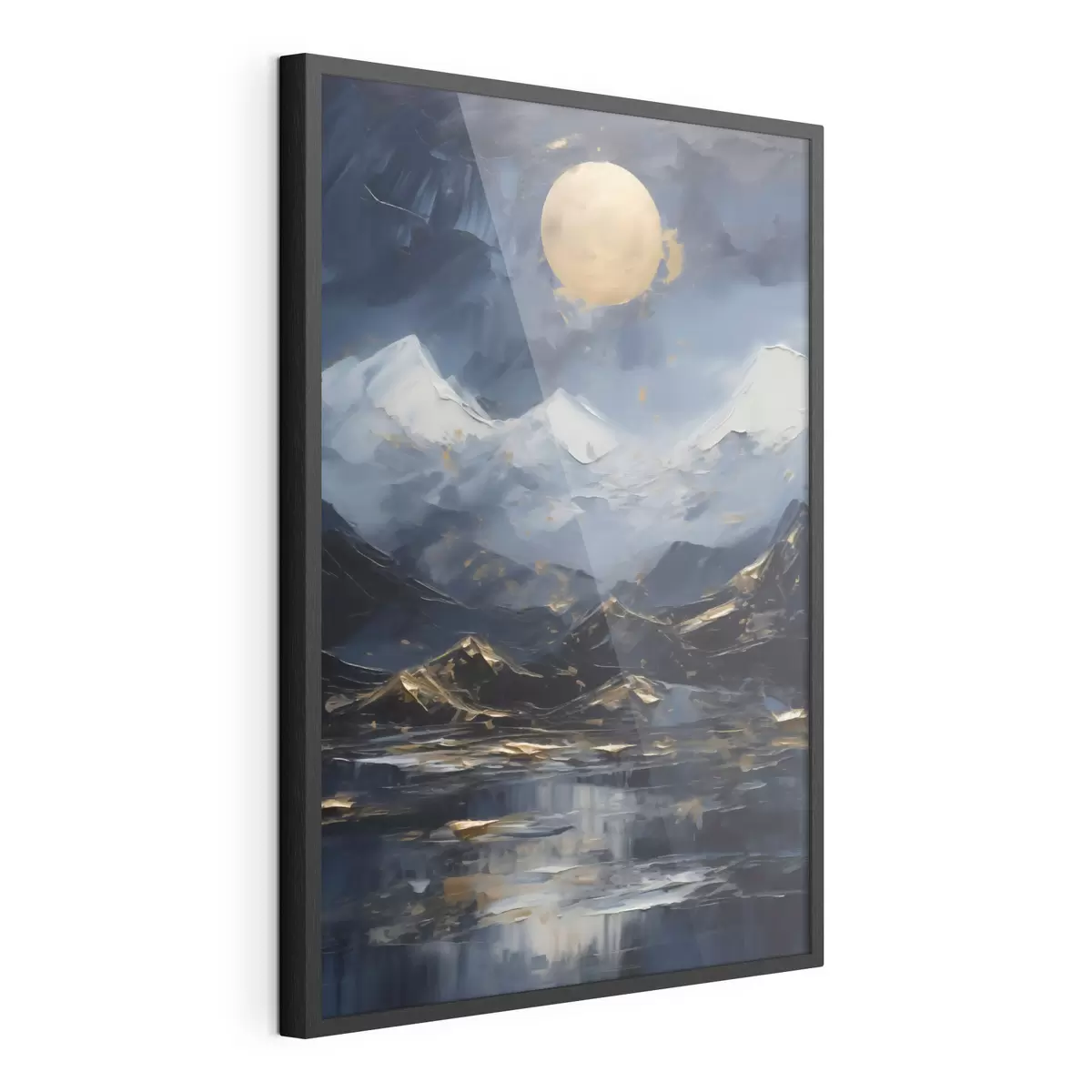 Poster Berglandschap, naar een schilderij f51164