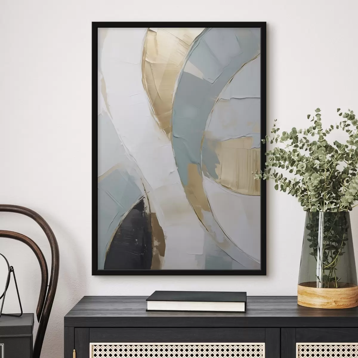 Poster Abstract patroon, imitatie van een schilderij f51167