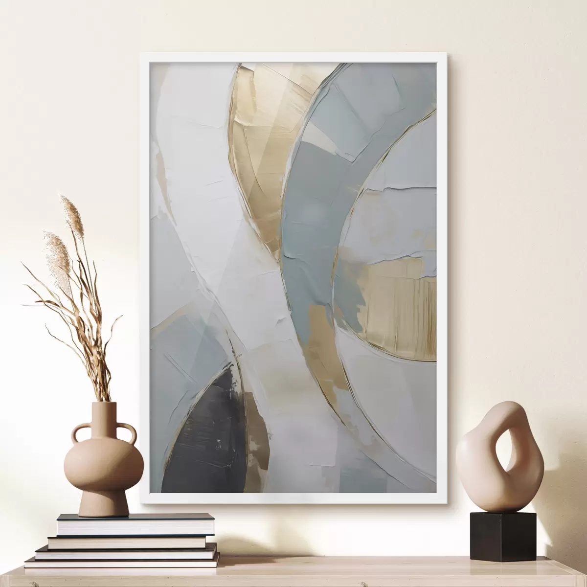Poster Abstract patroon, imitatie van een schilderij f51167