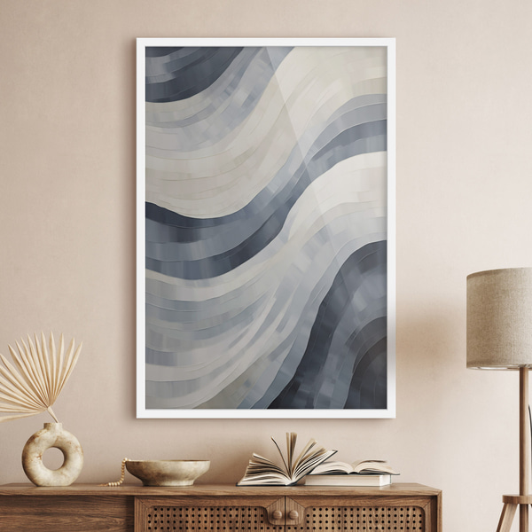 Affiche Larges rayures abstraites, imitation d'un tableau, Affiches Uniques, f51170wh : Uwalls