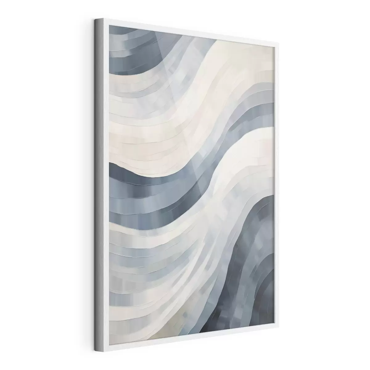 Poster Abstracte brede strepen, imitatie van een schilderij f51170