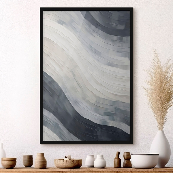Affiche Rayures abstraites, imitation d'un tableau, Affiches Uniques, f51171bk : Uwalls