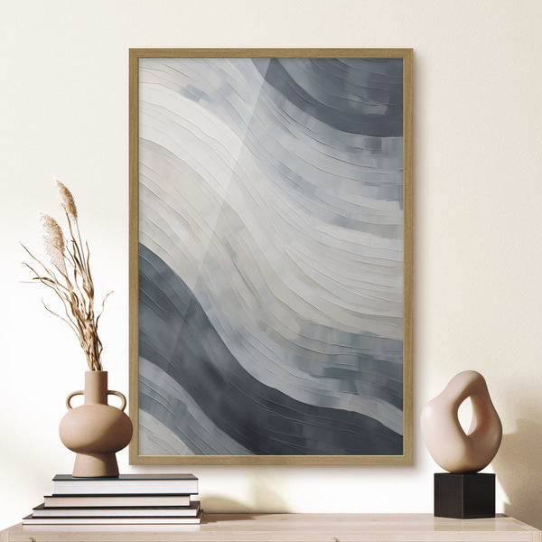 Affiche Rayures abstraites, imitation d'un tableau, Affiches Uniques, f51171wo : Uwalls