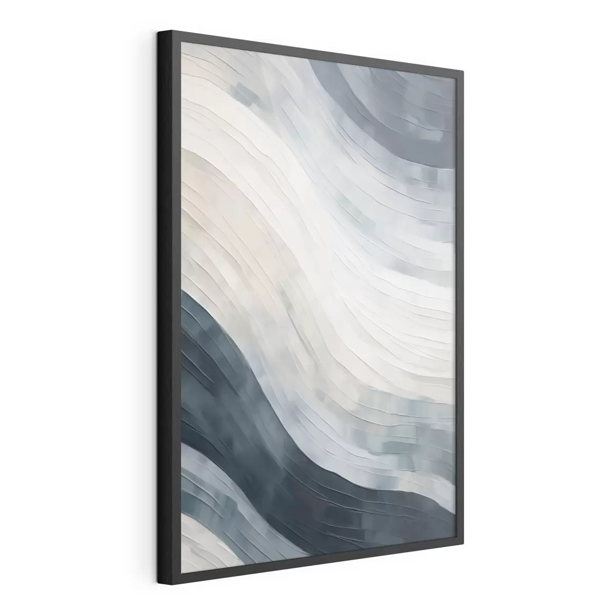 Poster Abstracte strepen, imitatie van een schilderij f51171