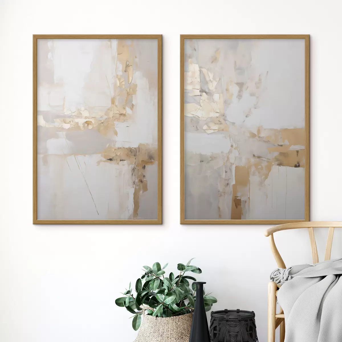 Poster Moderne abstractie, imitatie van de schilderkunst d31107